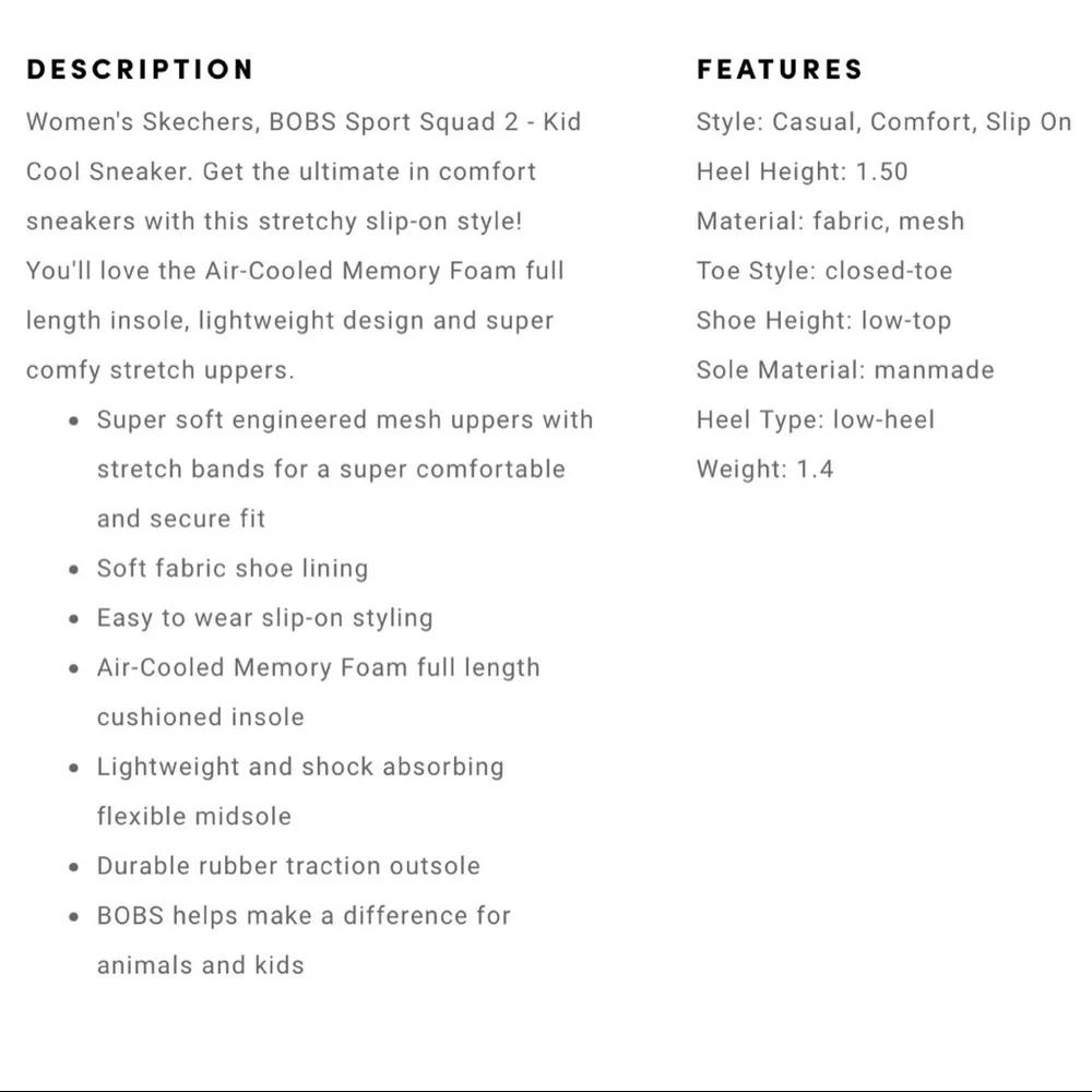 NIB Skechers 8W WIDE FIT Bobs Sport Bob Squad 2 Slip On Sneaker Black - Picture 12 of 12